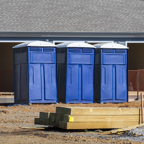 what is the expected delivery and pickup timeframe for the portable restrooms in East Lynn IL